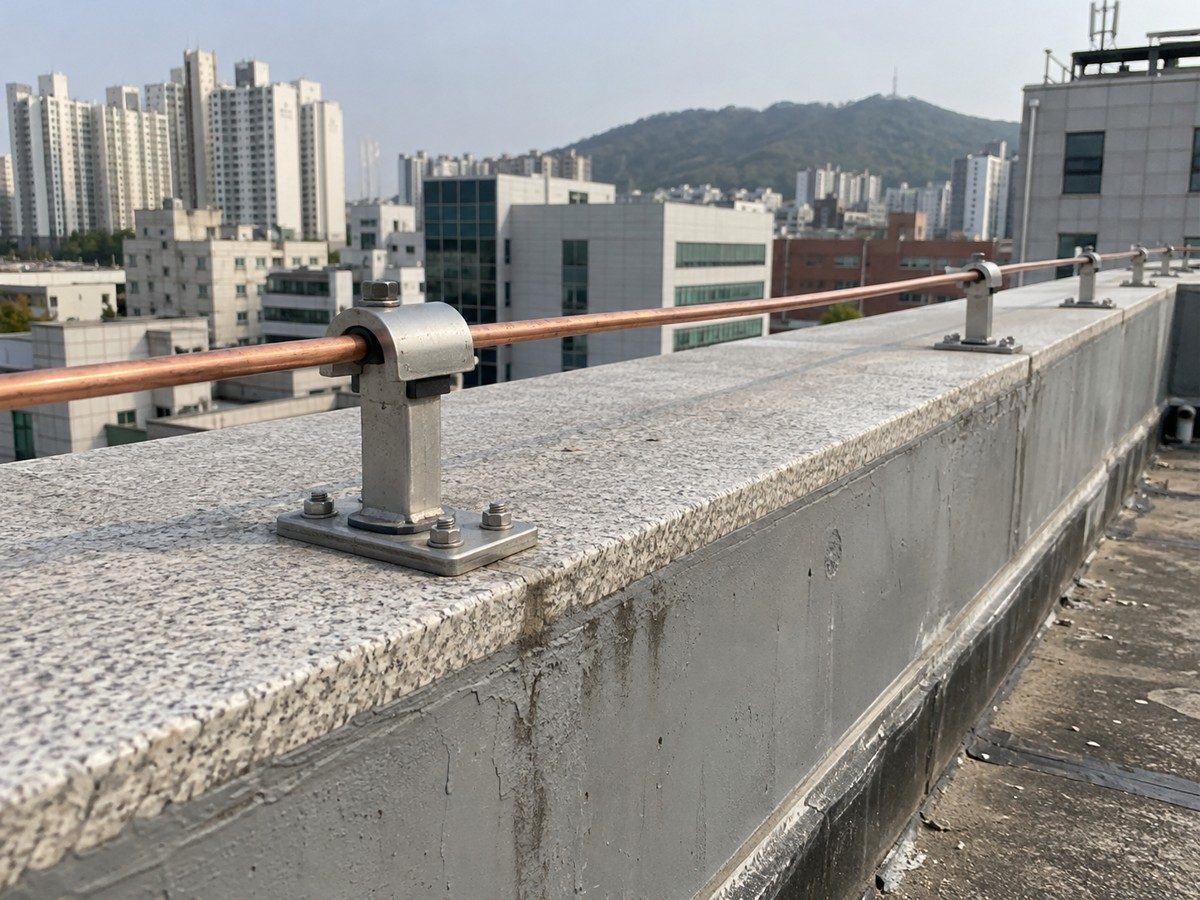피뢰도선 지지대 사진 2