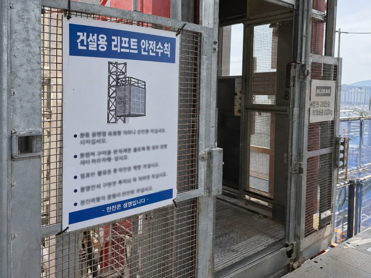 안전수칙 표지판 사진 1