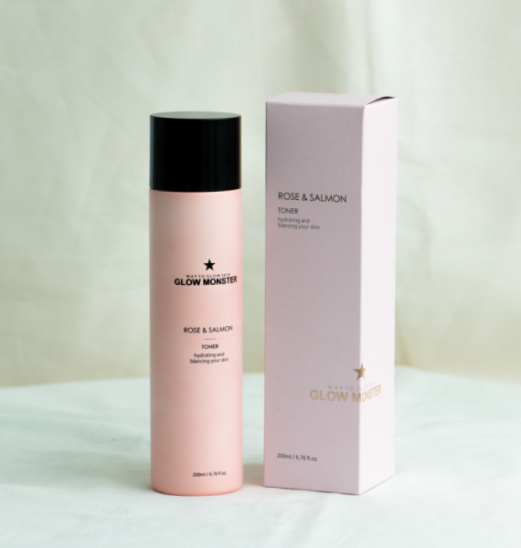 글로우몬스터 로즈 & 연어에센스 토너 200ml