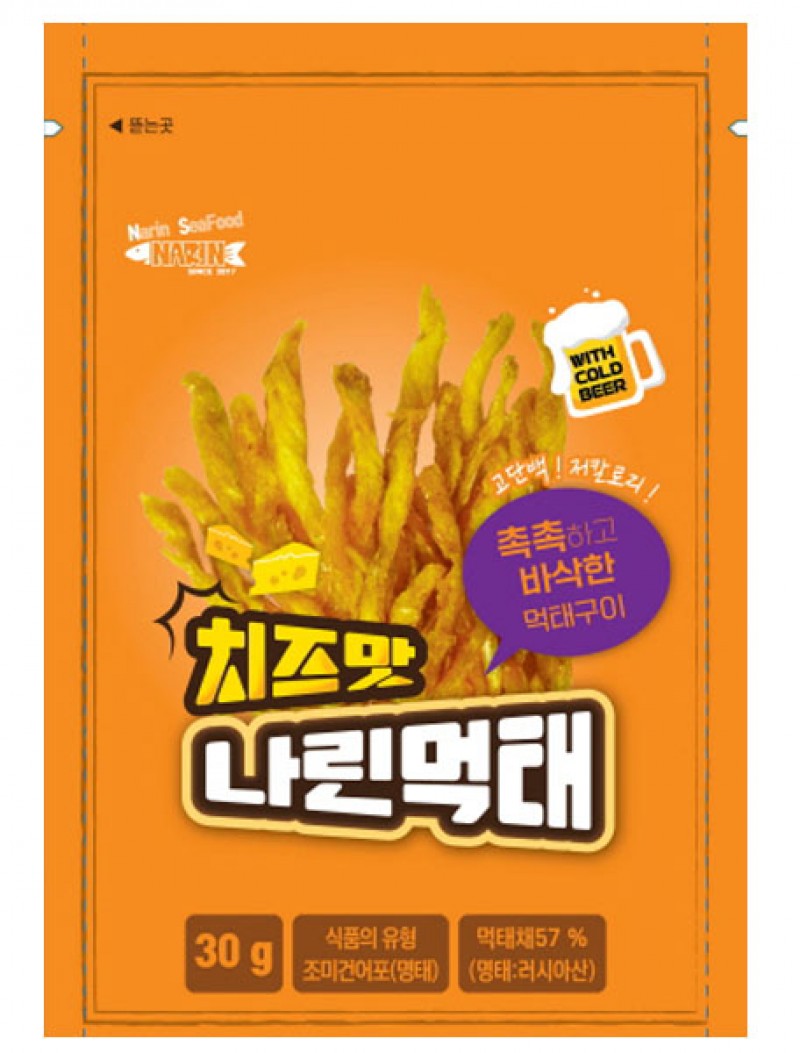 디너의여왕 - [배송] 나린씨푸드 촉촉하고 바삭한 매콤한 나린먹태 치즈맛 나린먹태 2차