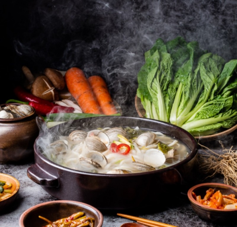 디너의여왕 - [배송] 해녀칼국수 시원한 동죽 물총조개 칼국수 밀키트 캠핑 요리 3인분 1차