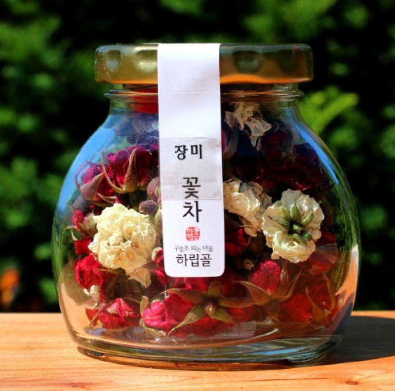 [하립골] 국산 직접재배 미니장미 수제꽃차 선물세트 이미지